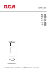 RCA TH1802 - 2 GB Digital Player User Manual
