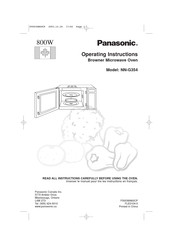 Panasonic NNG354 - MICROWAVE -0.7 CUFT Operating Instructions Manual