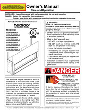 Heatilator CRAVE8472ST-B Owner's Manual