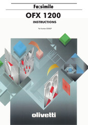 Olivetti OFX 1200 Instruction Manual