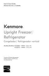 Kenmore 111.22172 Use & Care Manual
