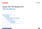 Canon Super G3 FAX Board-AH1 Service Manual