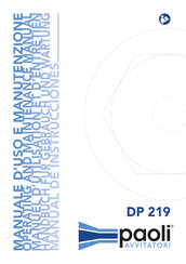 Paoli Avvitatori DP 219 Operating And Maintenance Manual