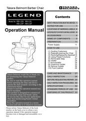 Takara Belmont Legend Operation Manual