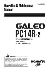 Komatsu Galeo PC14R-2 Operation & Maintenance Manual
