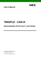 Nec 78K0/Fx2 User Manual