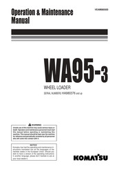 Komatsu WA95-3 Operation & Maintenance Manual