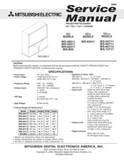 Mitsubishi Electric WS-65711 Service Manual