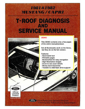 Ford CAPR1 1982 Service Manual