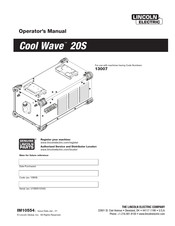 Lincoln Electric Cool Wave 20S Operator's Manual