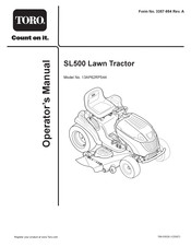 Toro SL500 Operator's Manual