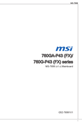 MSI 760GM-P43 Series Manual