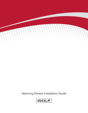 Wolf ICBWWD30O Installation Manual
