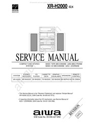 Aiwa XR-H2000EZ Service Manual