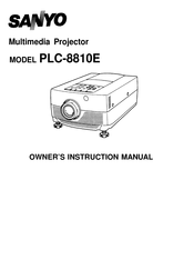 Sanyo PLC-8810E Owner's Instruction Manual