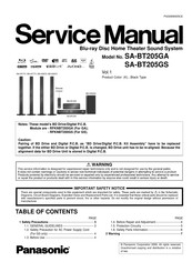 Panasonic SA-BT205GS Service Manual