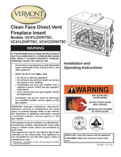 Vermont Castings VC41LDVI Installation And Operating Instructions Manual