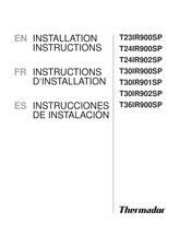 Thermador T24IR902SP Installation Instructions Manual