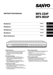 Sanyo MPX-CD4P Instruction Manual