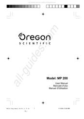 Oregon Scientific MP200 User Manual