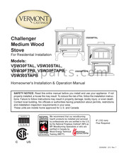 MHSC Vermont Castings VSW30FTAPB Homeowner's Installation & Operation Manual