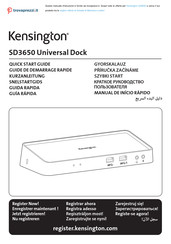 Kensington SD3650 Quick Start Manual