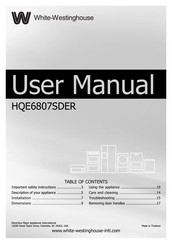 White-Westinghouse HQE6807SDER User Manual