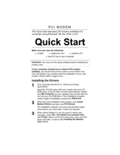 Zoom Series 1057 Quick Start Manual