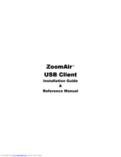 Zoom ZoomAir USB Client Installation & Reference Manual