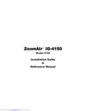 Zoom ZoomAir IG-4150 Installation Reference Manual