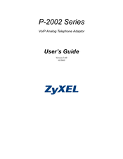 ZyXEL Communications Prestige P-2002 Series User Manual