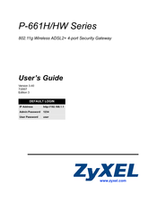ZyXEL Communications p-661hw series User Manual