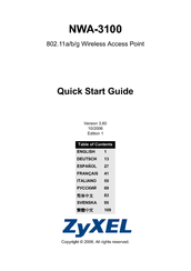 ZyXEL Communications NWA-3100 Quick Start Manual