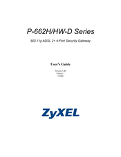 ZyXEL Communications P-662H-D - V3.40 User Manual