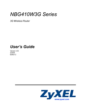 ZyXEL Communications NBG-41XW3G User Manual