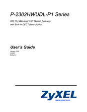 ZyXEL Communications P-2302HWUDL-P1 Series User Manual