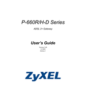 ZyXEL Communications P-660H-D Series User Manual