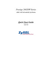 ZyXEL Communications PRESTIGE 2602HWL - Quick Start Manual