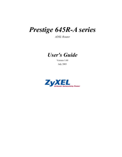 ZyXEL Communications Prestige 645R-A Series User Manual