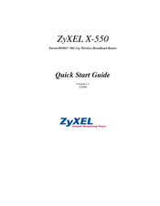 ZyXEL Communications XTREMEMIMO X-550 Quick Start Manual