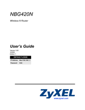 ZyXEL Communications NBG-420N - V3.60 User Manual