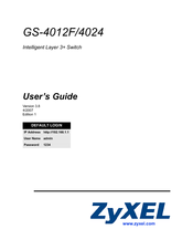 ZyXEL Communications GS-4012F User Manual