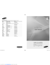 Samsung LE40A446 User Manual