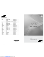 Samsung LE40A615A3F User Manual