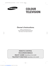 Samsung CS21K5 Owner's Instructions Manual