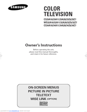 Samsung CS-29A20HU Owner's Instructions Manual