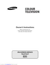 Samsung CW28D085V Owner's Instructions Manual