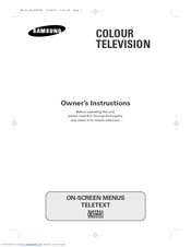 Samsung WS-32M066V Owner's Instructions Manual