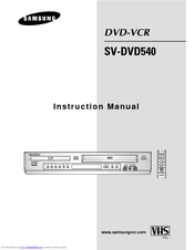 Samsung SV-DVD440 Instruction Manual