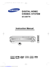Samsung HT-DB770 Instruction Manual